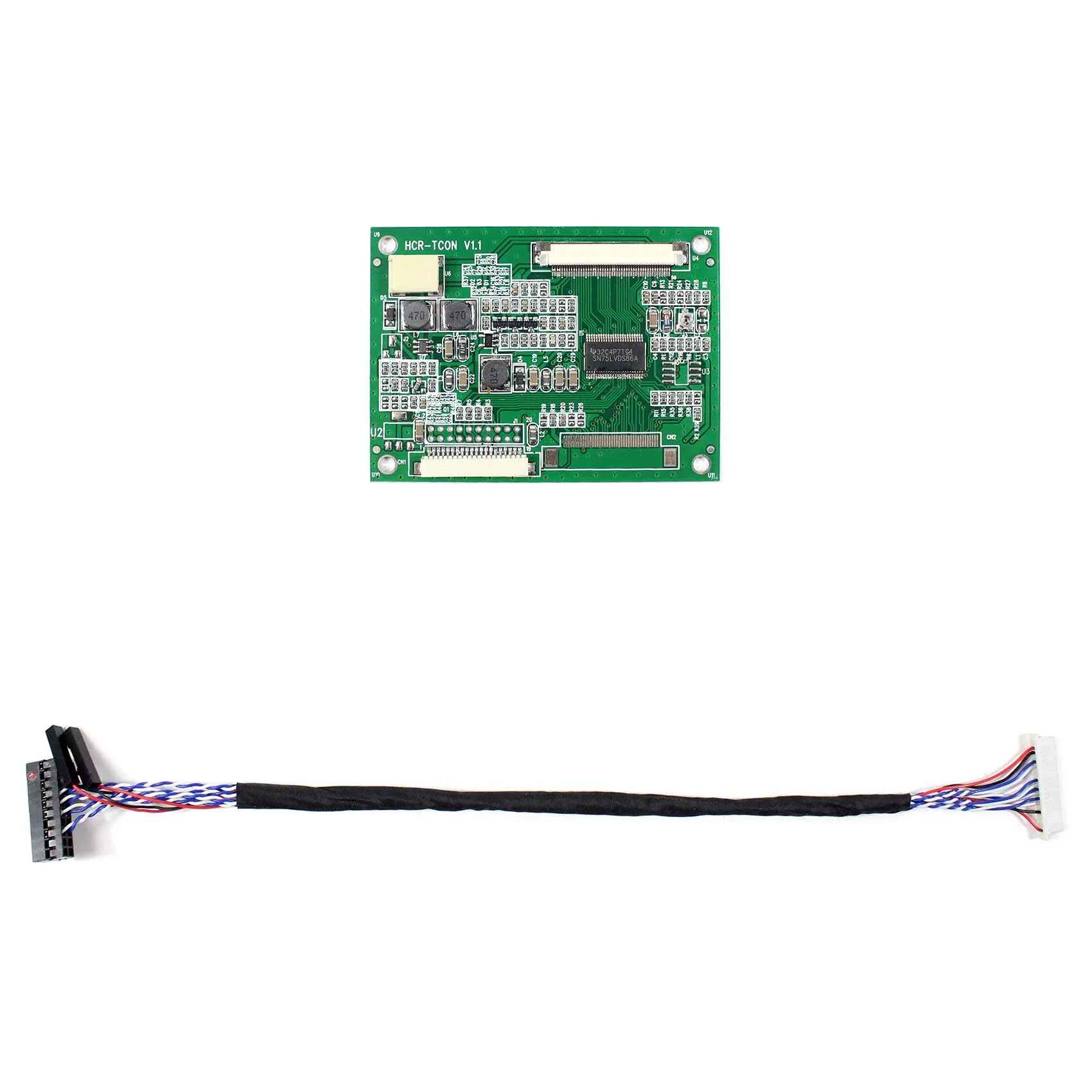 Fit To AT065TN14 AT070TN92 AT080TN52 TTL Converter board 20Pin LVDS signal