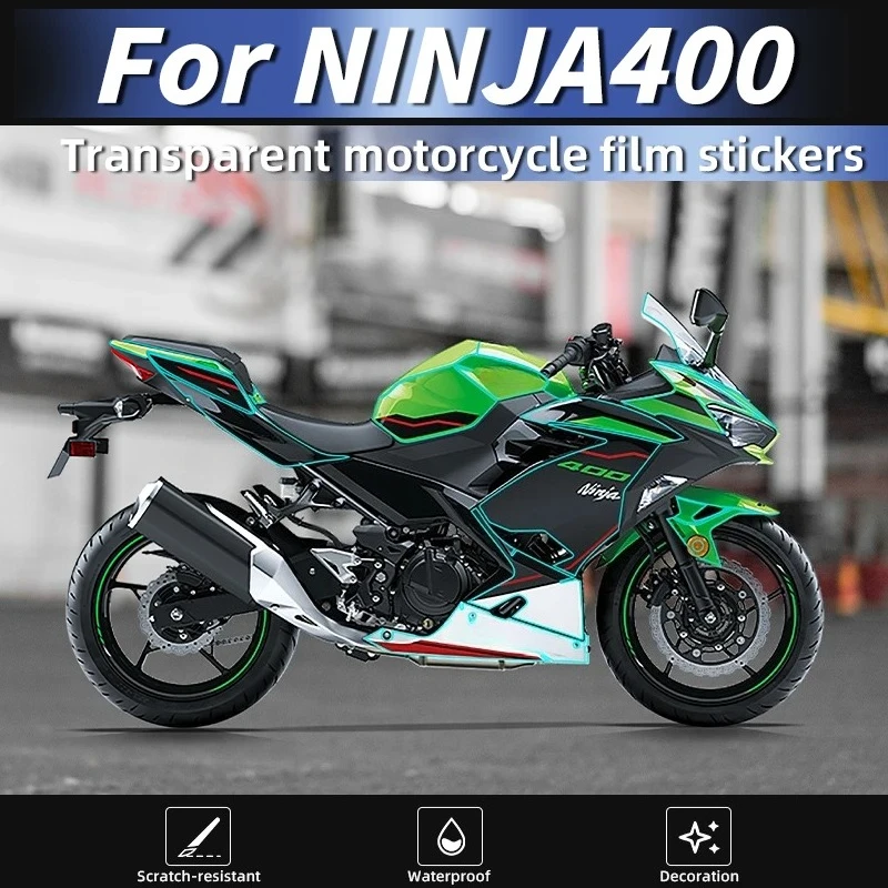

Applicable To Kawasaki NINJA 400 TPU High-Clarity Invisible Paint Protector Fuel Tank Skin Anti-Scratch Sturdy Parts
