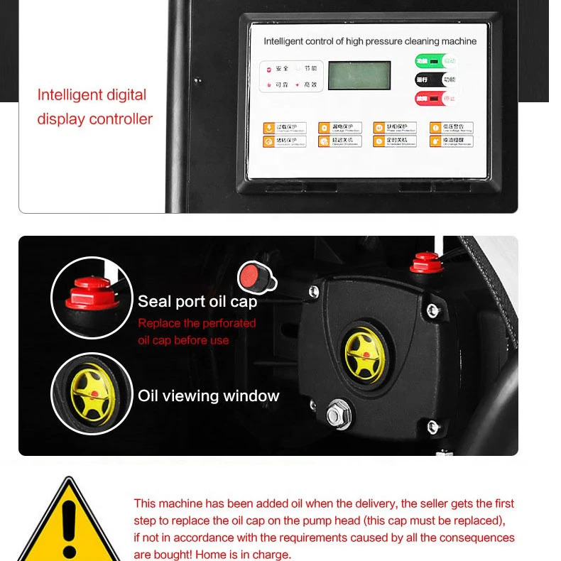 2025Commercial Engineering Strong Cleaning Pressure Multiple Spray Patterns Foam High Pressure Washer for Cars Trucks Road