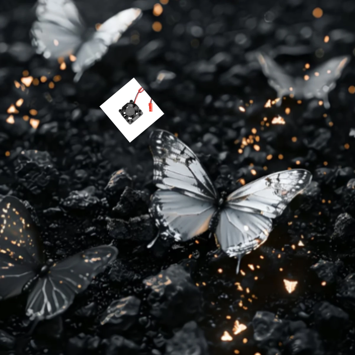 

Водонепроницаемый охлаждающий вентилятор с рамкой GPM, 30X10 мм, высокая скорость, 23000 об/мин