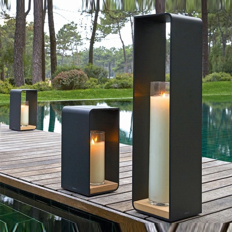 Imagem -05 - Pátio Gramado Outdoor Light Villa Jardim Paisagem Impermeável Outdoor Modern Solar Energy Iluminação Led Floor Lamp Gate