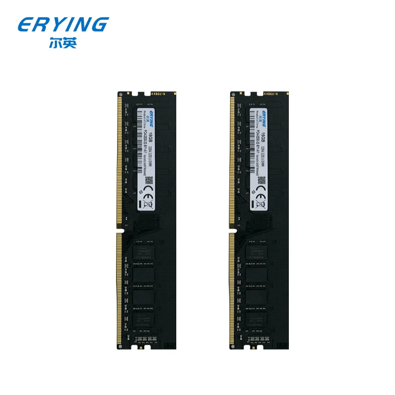 ERYING أجهزة الكمبيوتر المكتبية ذاكرة الوصول العشوائي DDR4 Memoria 16GB 32GB(16GBx2)3200Mhz ثنائي القناة U-DIMM ذاكرة الألعاب للكمبيوتر الألعاب DIY