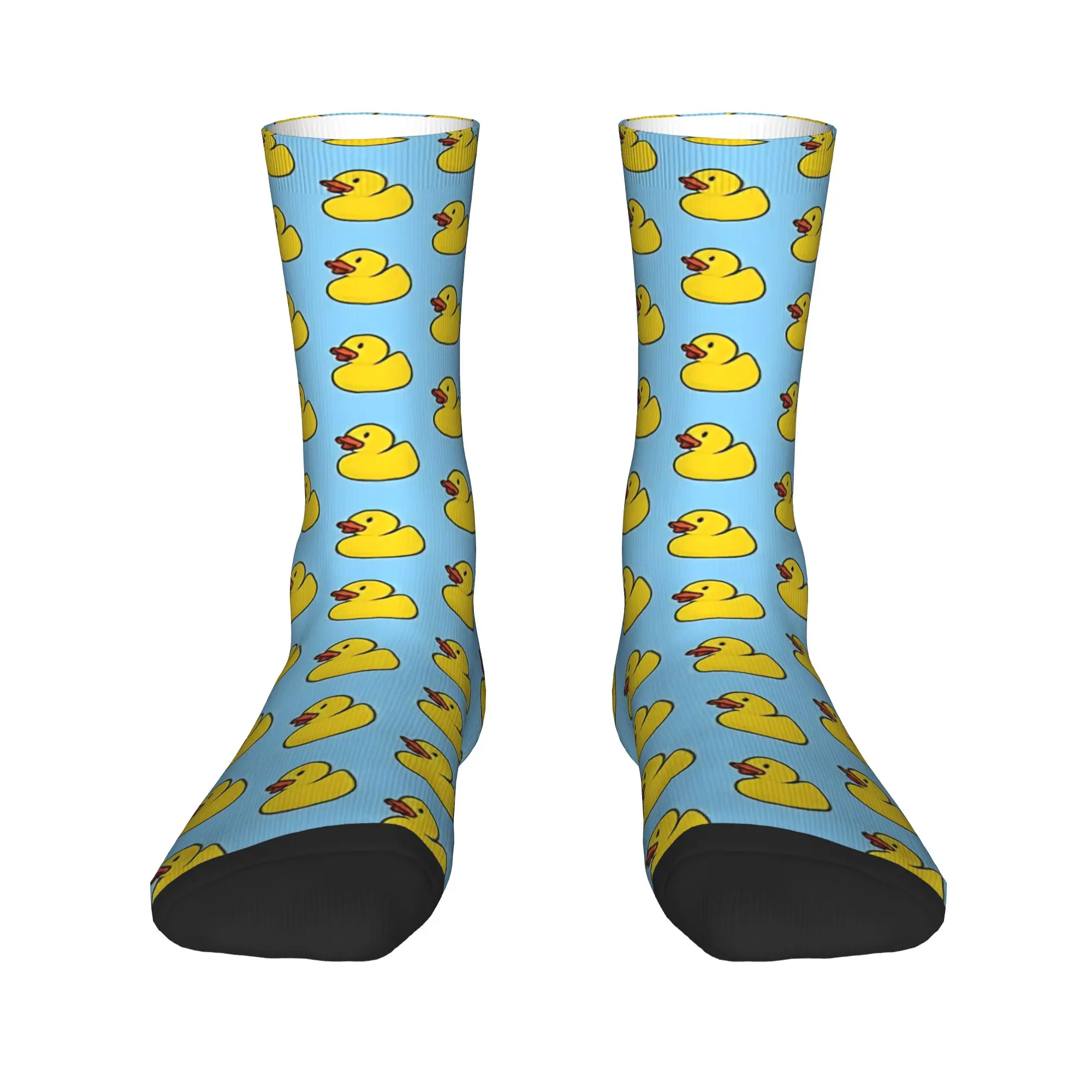 Rubber Duck In Baby Blue   Socks Winter  Stockings Gothic Couple Warm Soft Socks Design Outdoor Anti Skid Socks