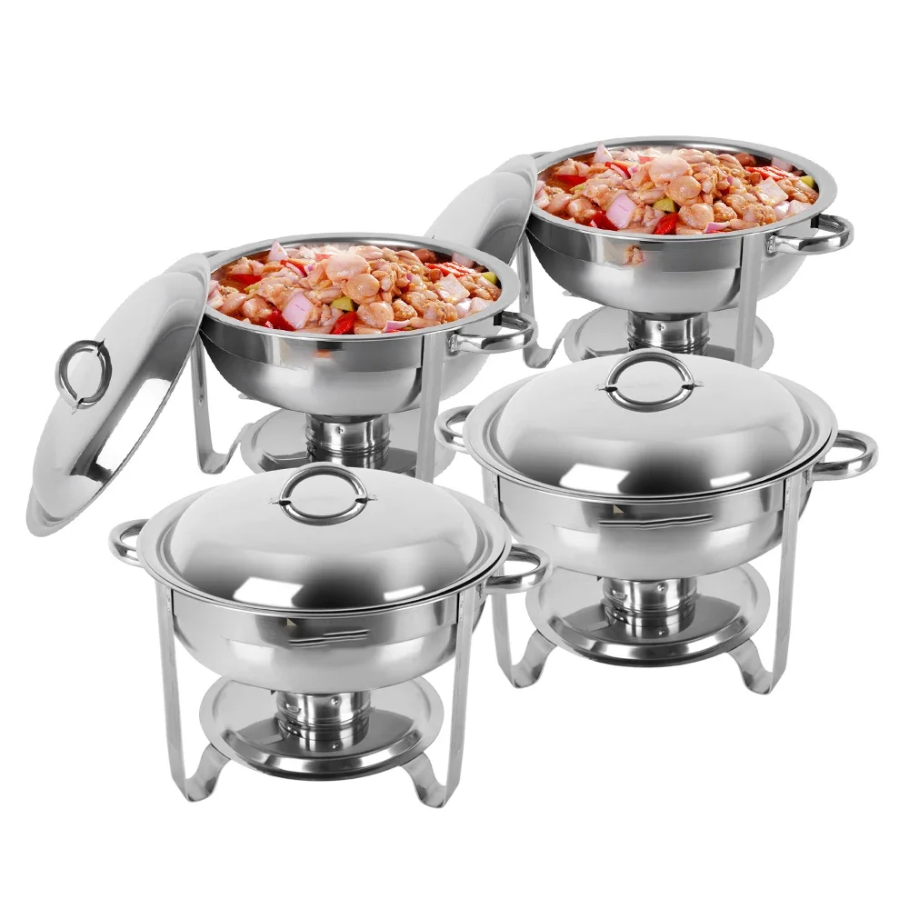 

5L-1*4 соло lavabo conjunto de Redondo de acero inoxidable hornillo para bufet, жаровня, круглая буфетная плита, пожарная буль