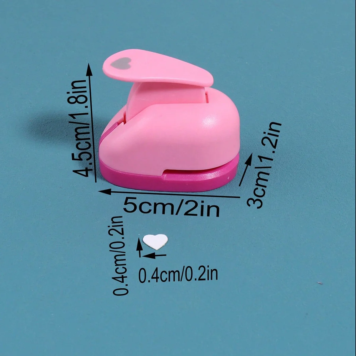 1 個の紙切断小さなエンボッサー、クリエイティブなハートパターンデザインハンドブック作成補助、フォトアルバムスクラップブック装飾用品