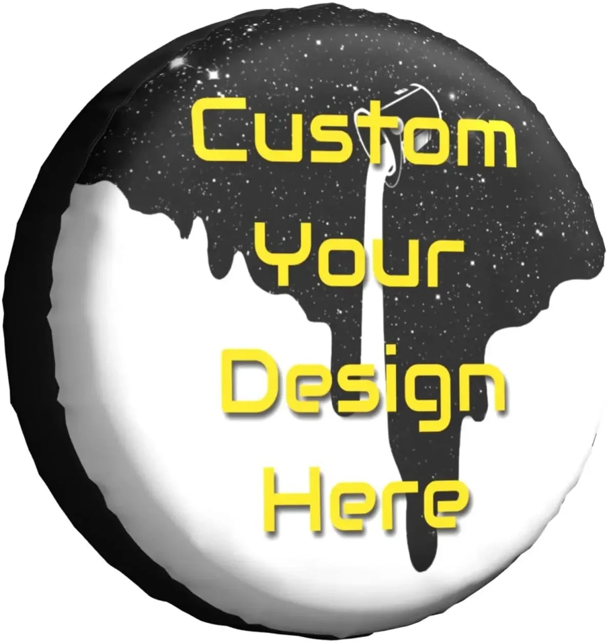 

Custom Spare Tire Cover, Add Your Own Personalized Protector Waterproof Wheel Cover with Picture Text Logo Universal Fit for Jee