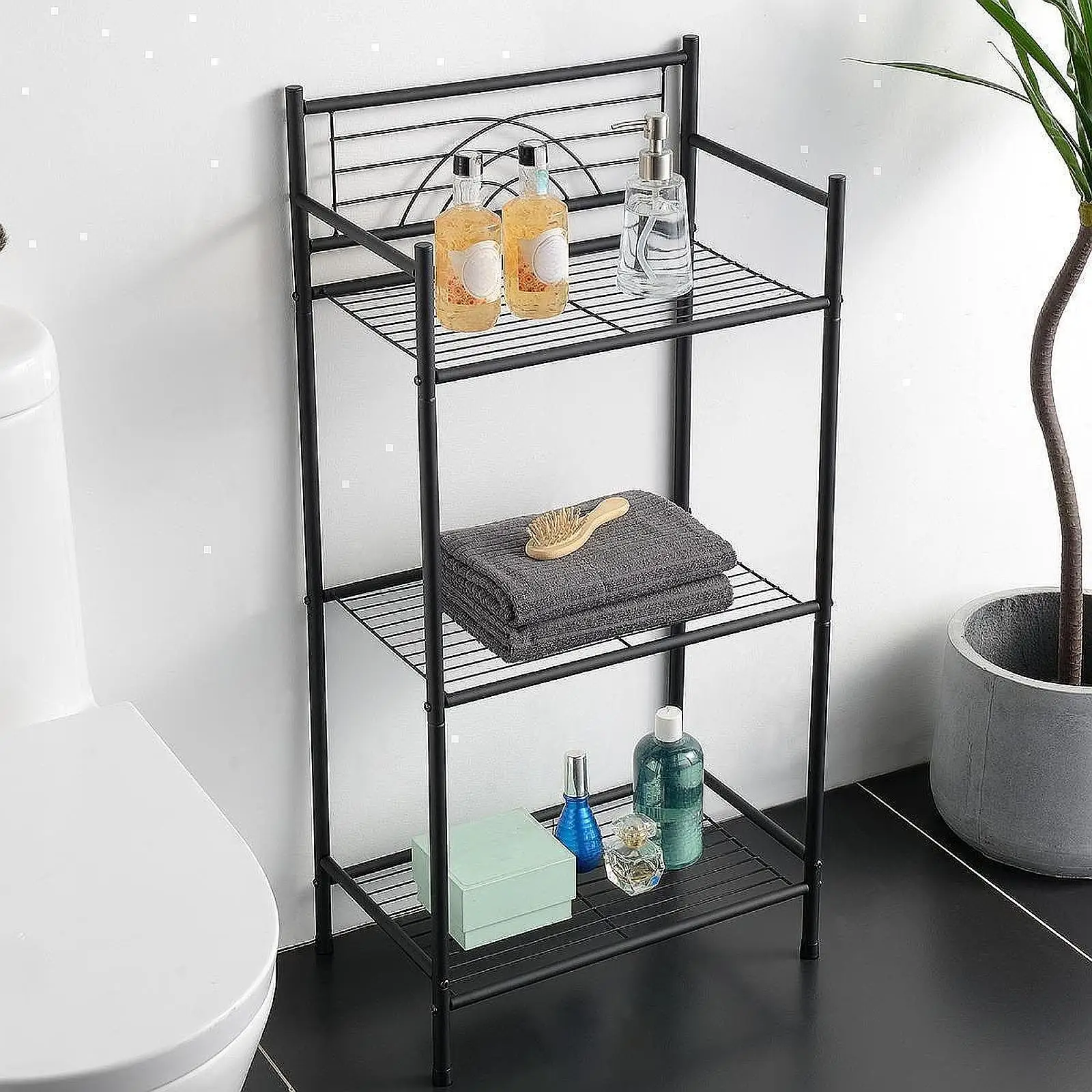 Standing Storage Shelf Tier Practical Sturdy Storage Holder Organizer Open Floor