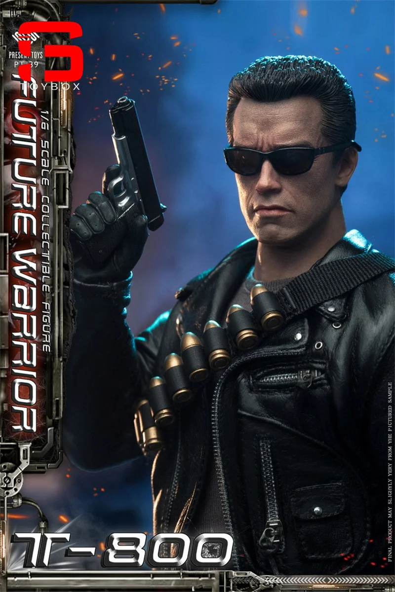 Auf Lager PRESENT TOYS PT-sp39 1/6 Future Warrior T-800 Arnold Figur Modell 12 Zoll männlicher Soldat Action Body Doll Komplettset Spielzeug