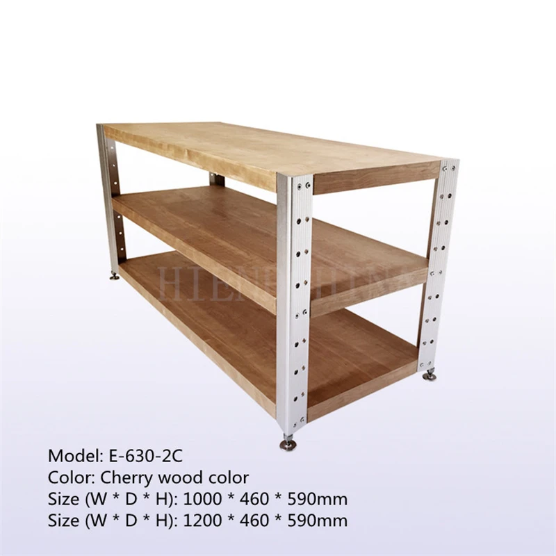 ET-04 Mesa de audio E-630-2A 1m/1,2 m Estante para amplificador de potencia de tres colores Soporte para equipo de sonido Altura de capa ajustable