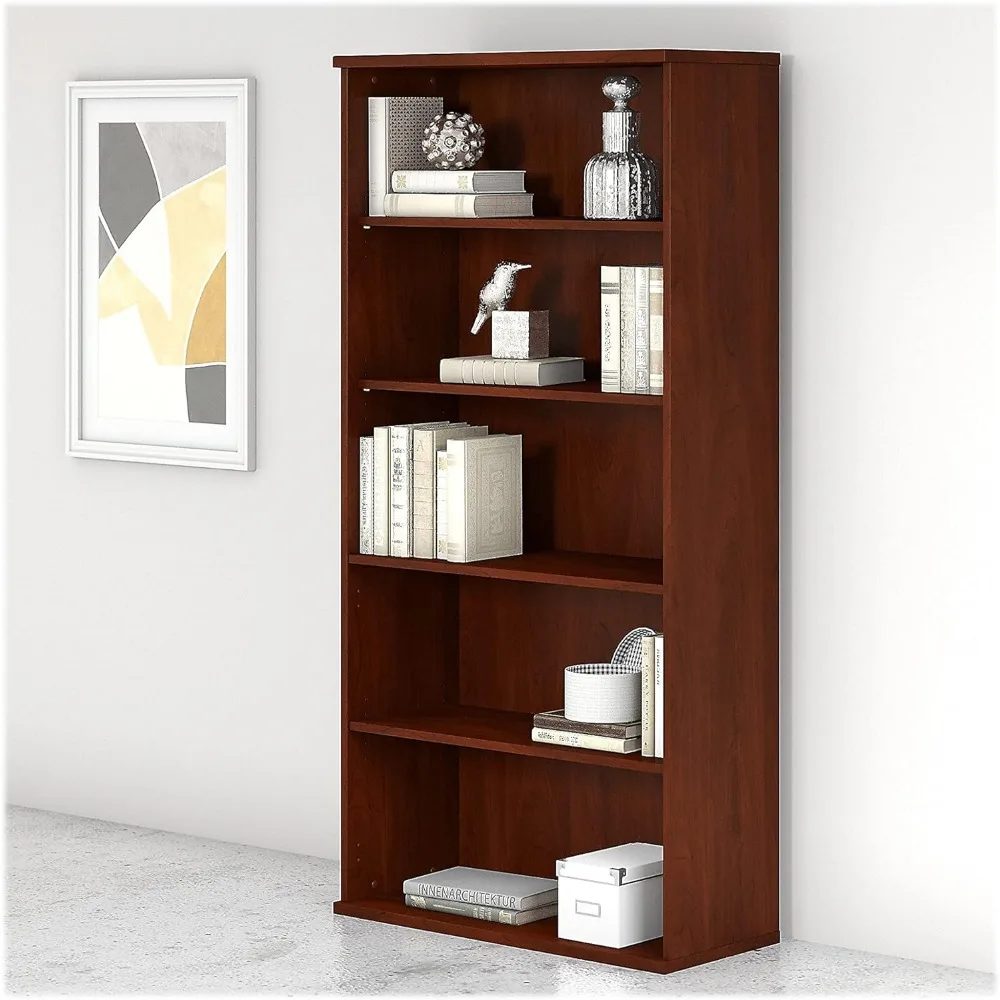 136HC-Z Studio C 5-Shelf 73-Inch H Bookcase, Hansen Cherry