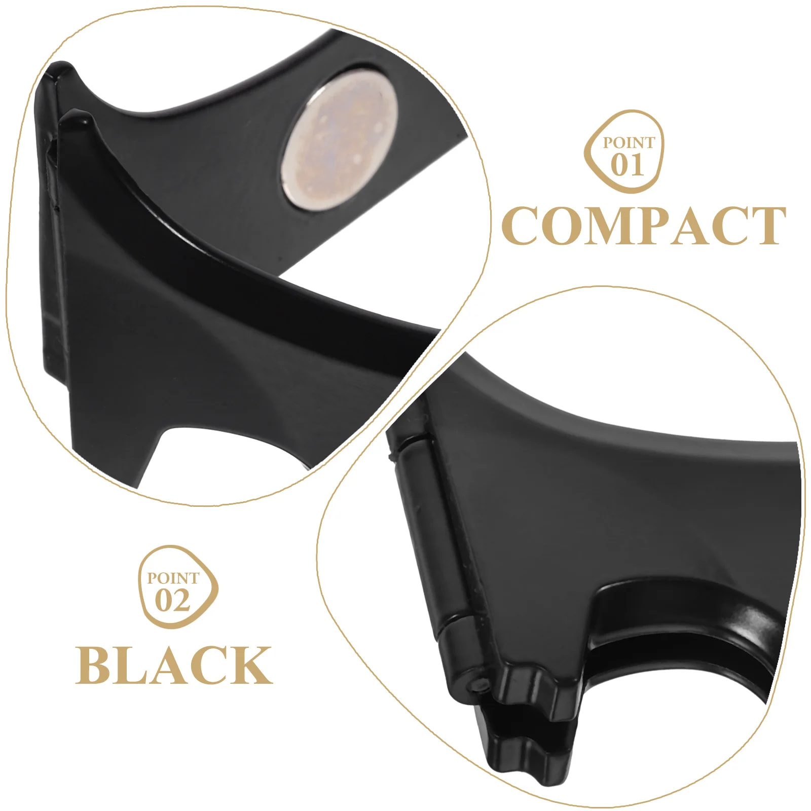 

Black Zinc Alloy Money Clip Portable Metal Bill Holder Practical Office Money Storage Organizer