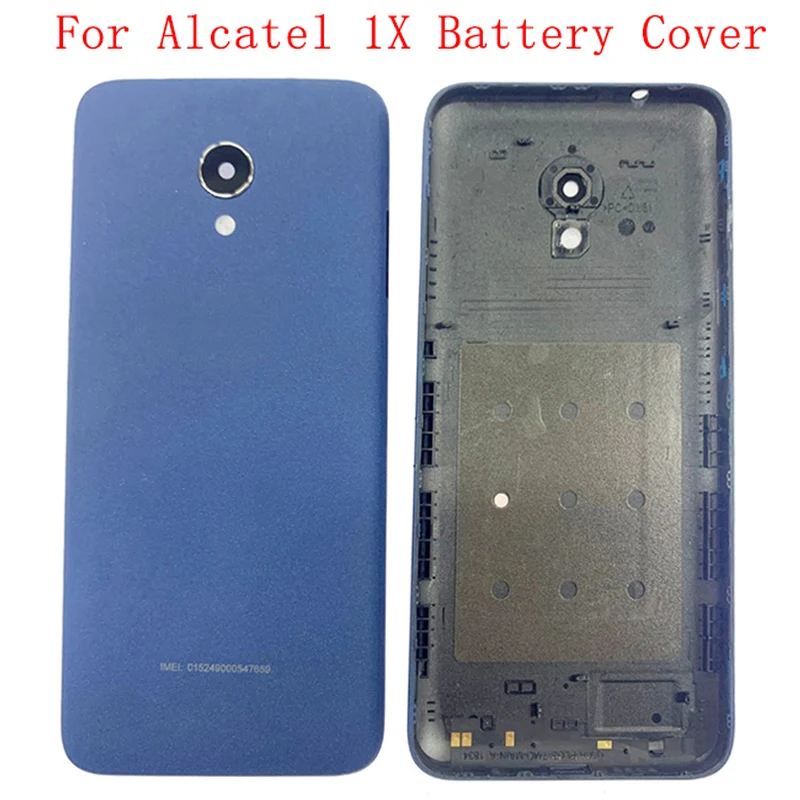 

Battery Cover Rear Door Case Housing For Alcatel 1X 5059 Back Cover with Camera Lens with Logo Repair Parts