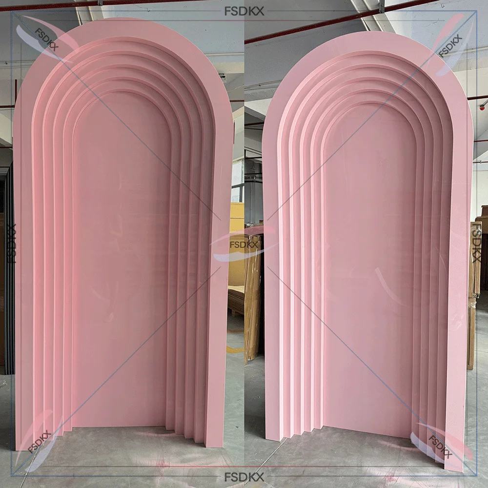 Hot selling Birthday Party Decor Backdrop Panel Acrylic PVC Wedding Backdrop Stand Event Stand Display Wedding Arch