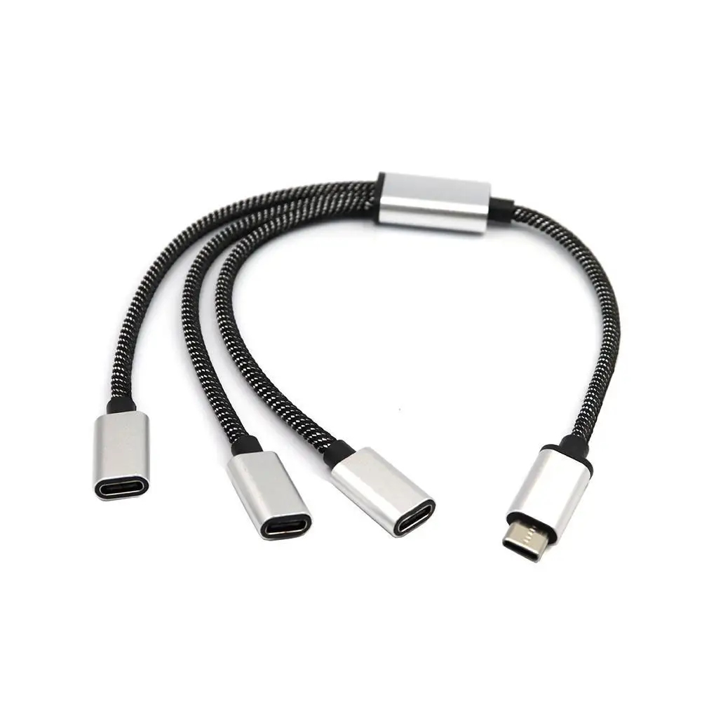 Разветвитель с портом USB Type-C на два порта USB Y8R7, 1 шт.