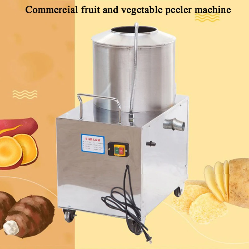 Automatic 10L Commercial Industrial Potato Peeler Machine Electric Potato Washing And Peeling Machine