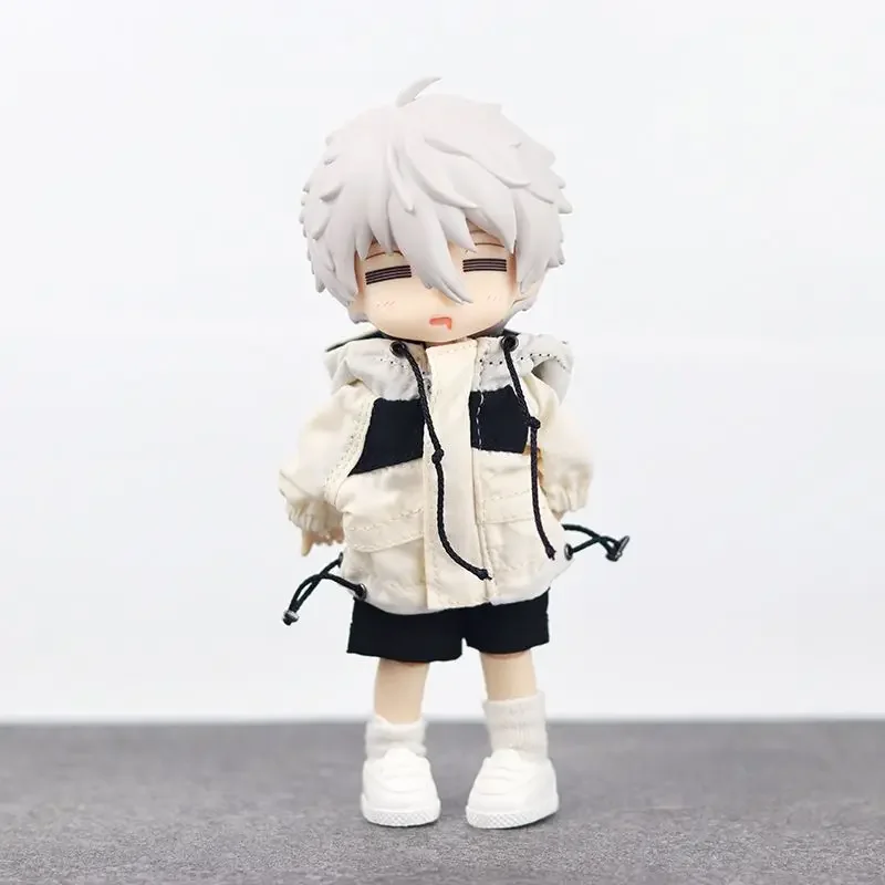 ตุ๊กตาขยับแขนขาได้เคลื่อนย้ายได้ตุ๊กตาตุ๊กตา Ob11 nagi Seishiro BJD ที่ล็อคสีน้ำเงินตุ๊กตาพลาสติกพีวีซีรูปปั้นรูปปั้นทั้งชุดของขวัญของสะสม