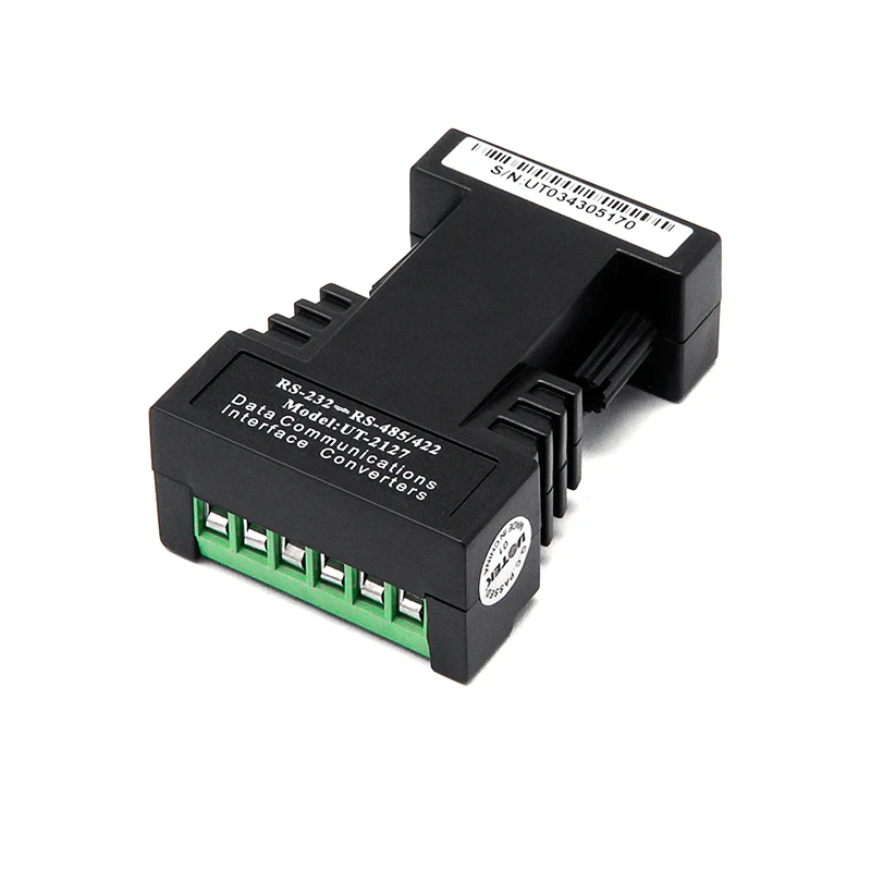 産業用 RS-232 から RS-485/422 ポート電源コンバータ、絶縁付き UT-2127