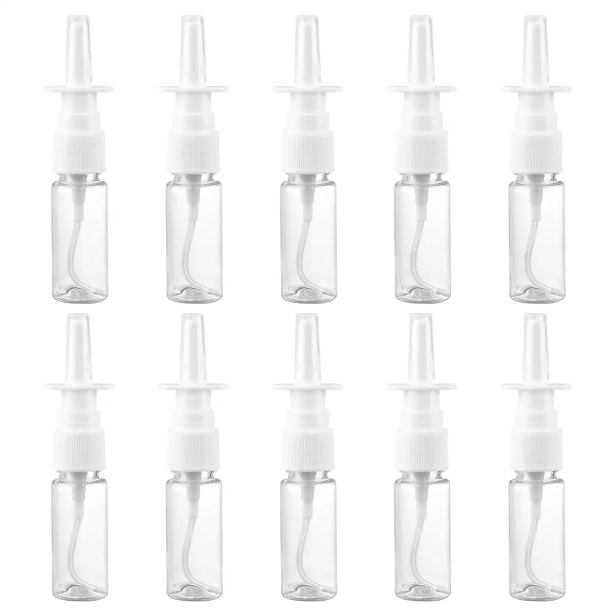 

10 Pcs Spray Bottle Rhinitis Sprayer Durable Plastic Travel Fine Mist Portable Mini Design Sealing Lid No Leakage