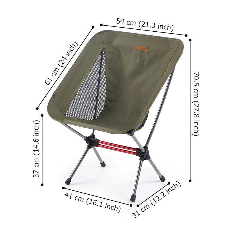 Naturehike Camping Moon Chair Lightweight Portable Aluminum Alloy Seat Folding Backpack Chair Outdoor Hiking Fishing Beach Chair 썸네일 5
