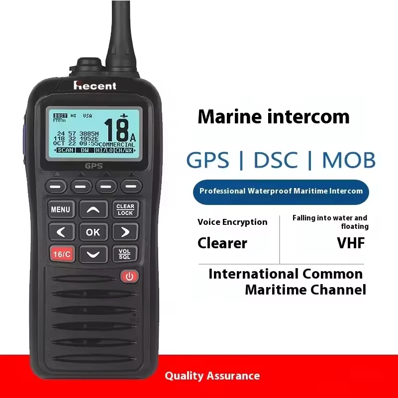

IP67 VHF Marine Radio RS-38M and cable Built-in GPS 156.025-163.275MHz waterproof Float Waterproof walkie+Talkie
