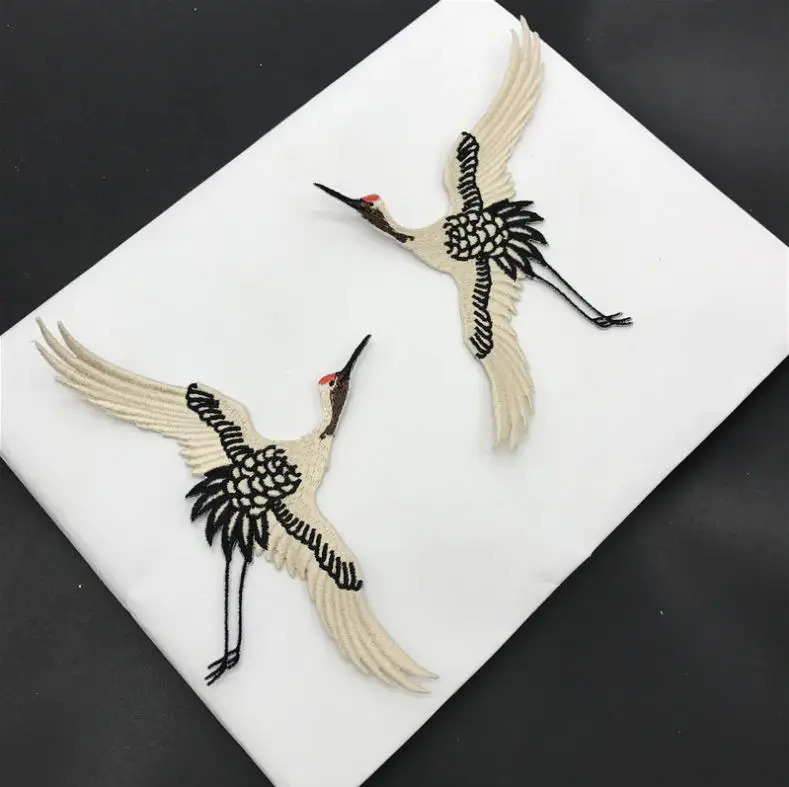 New arrival 20 pcs 16x11.5cm Birds Embroidered patches iron on Jeans coat tshirt bag dress decor repair Motif accessory diy