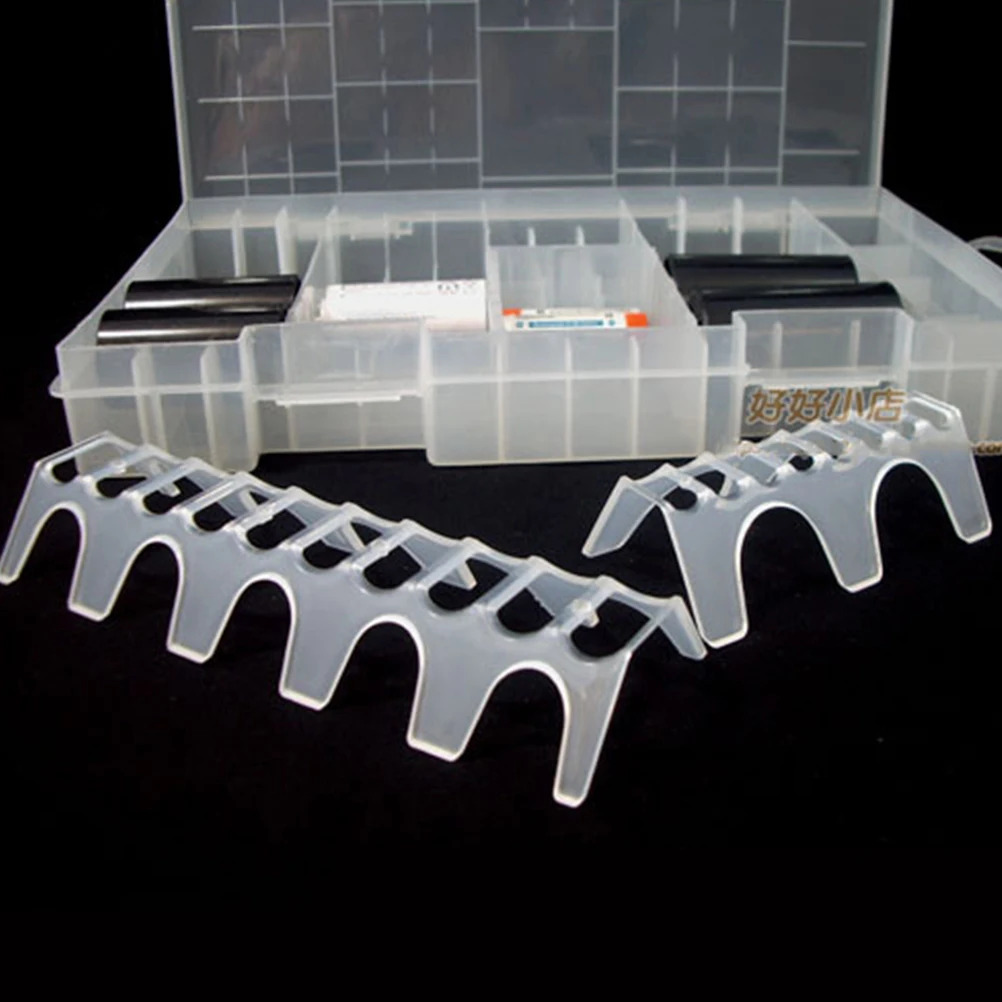 

Multifunctional Clear Storage Organizer Hard Plastic Portable Box Large Size for Aa Aaa 9V Batteries Lightweight