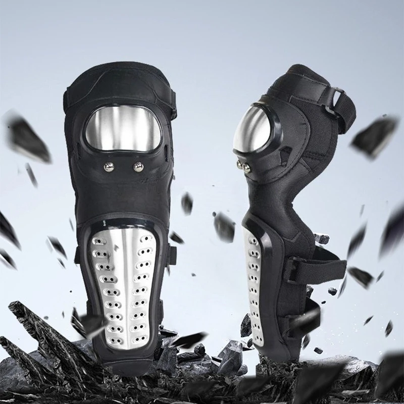 4‑Pcs Motorcycle Knee Elbow Pads Motorbike Riding Protective Gear Shock Impact Protection for Motocross Rider Safety Equipment