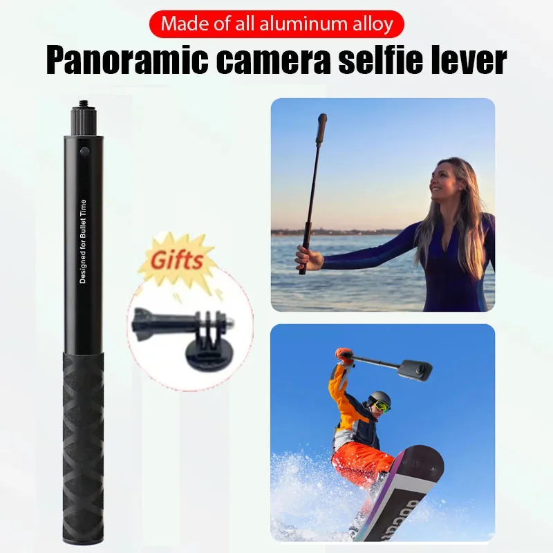 1.2m Ultra-Long Invisible Selfie Stick For Insta360 X4 / Ace Pro / Go3 / X3 / ONE RS For GoPro 12 11 DJI Action 4 Accessories