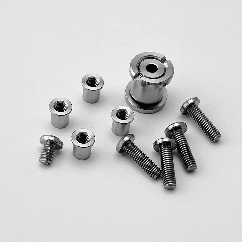 Imagem -02 - Custom Titanium Alloy Conjunto Completo de Faca Dobrável Handle Parafusos Eixo para Strider Sng Smf Facas Faça Você Mesmo Fazendo Acessório Parte