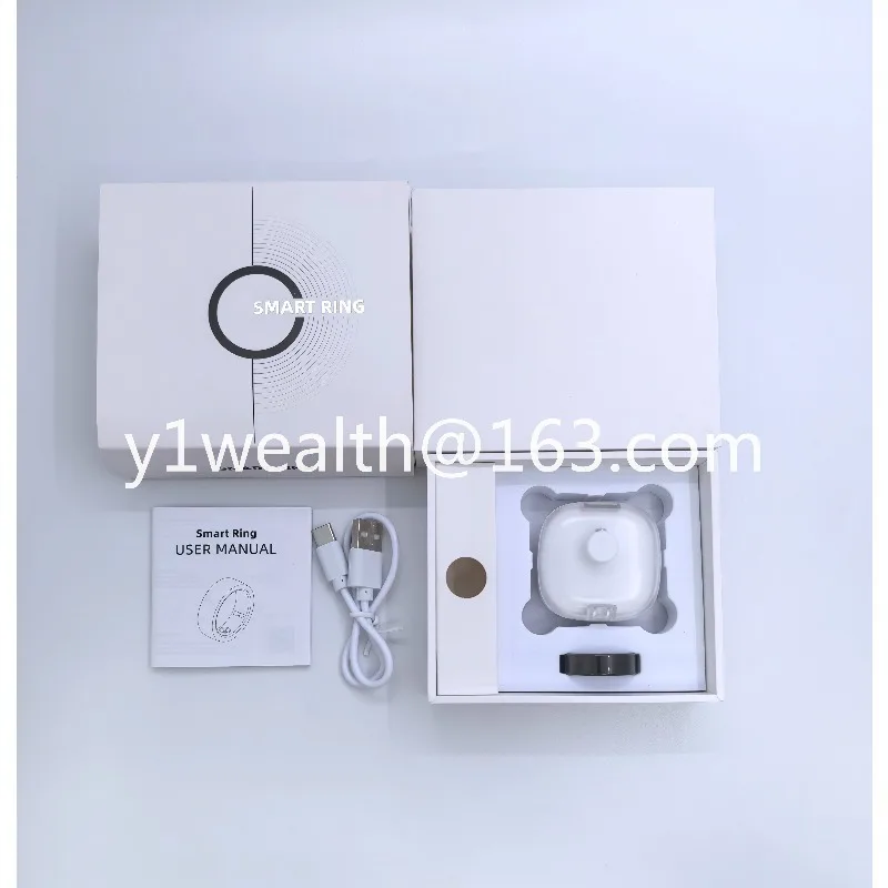 20256 Smart Ring Waterproof Fitness Tracker Video Switch Men's and Women's Health Ring