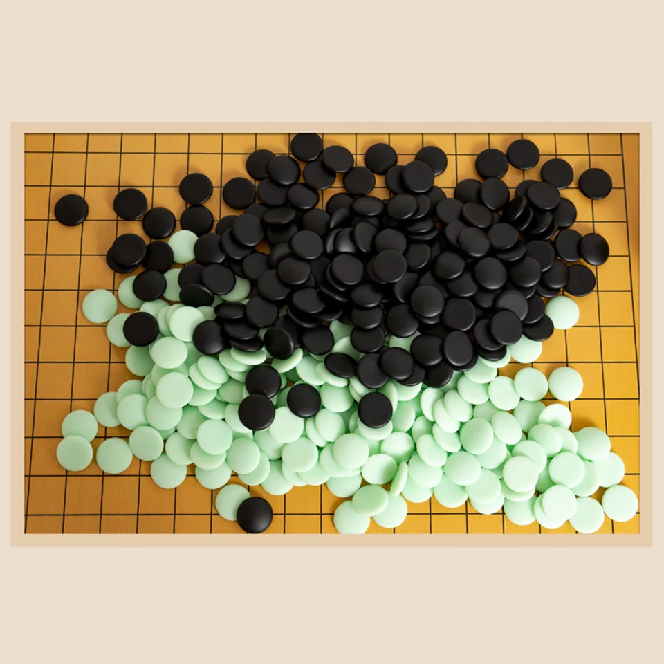 361 Pieces Weiqi Piece Go Chess Pieces D: 2.2cm For 19 Road No Chessboard Chinese Old Game International Checkers Gift BSTFAMLY