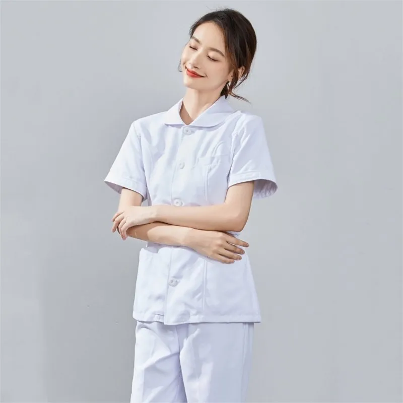 Verpleegkundige Uniform Lange Mouwen Elastische Scrub Medisch Uniform Antistatische Tandheelkundige Kliniek Werkkleding Ziekenhuis Verpleging Outfits Split Set