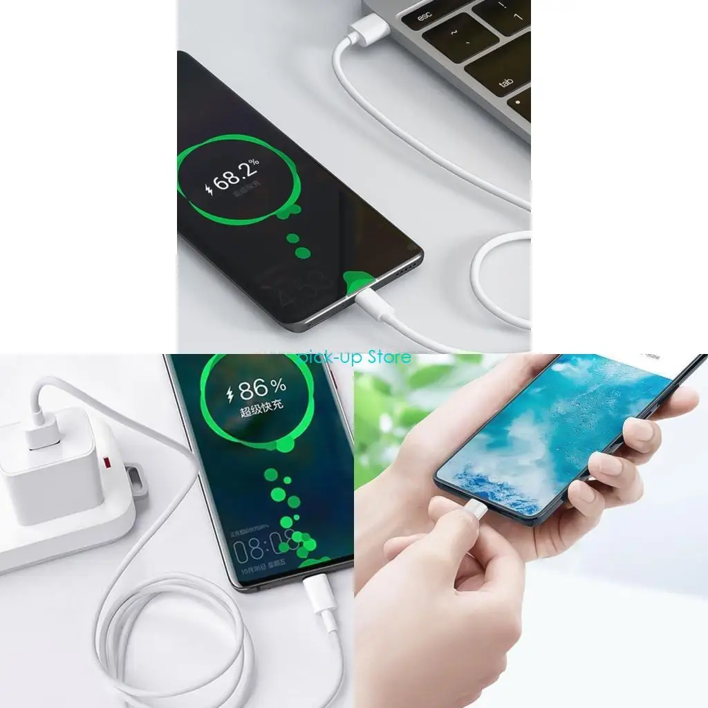 

Q5WA 1m/1.5m/2m USB A to USB C Power Supply Cable Cord Supports 66W Fast Charging