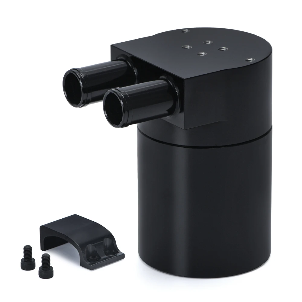 PQY - UNIVERSAL Aluminum Alloy Reservior Oil Catch Can Tank for BMW N54 335 Black / Silver /Red / Blue PQY-TK60