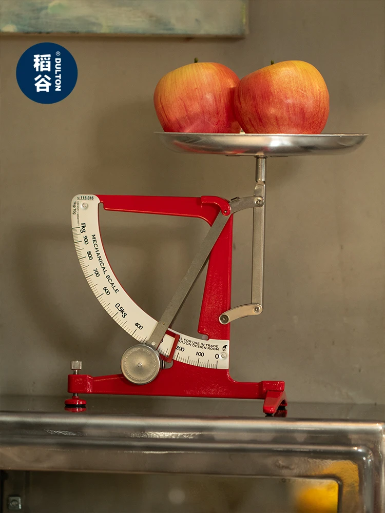 Metal balance scale, quadrant scale, simple retro design desktop kitchen scale