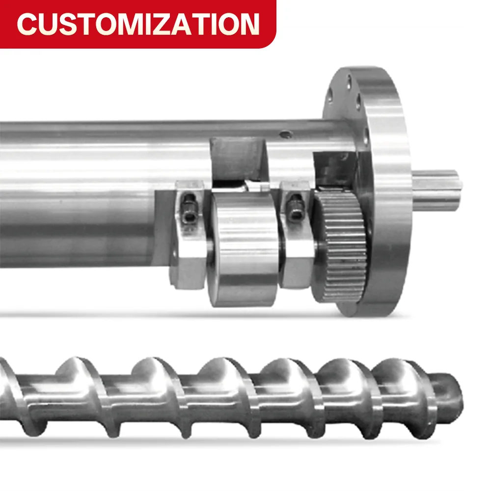 

Custom steel injection molding machine single-screw barrel, suitable for PP/PPS materials: SACM645, 38CrMoAIA HRC 55