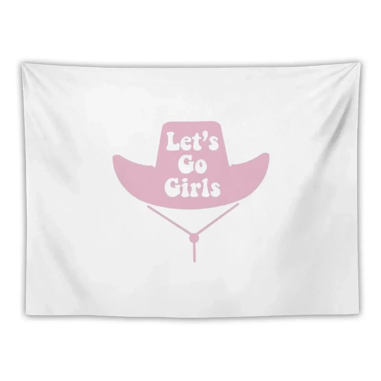 

Lets Go Girls - Cowboy Hat Tapestry Aesthetic Room Decor Bedroom Decor Wall Hanging Tapestry