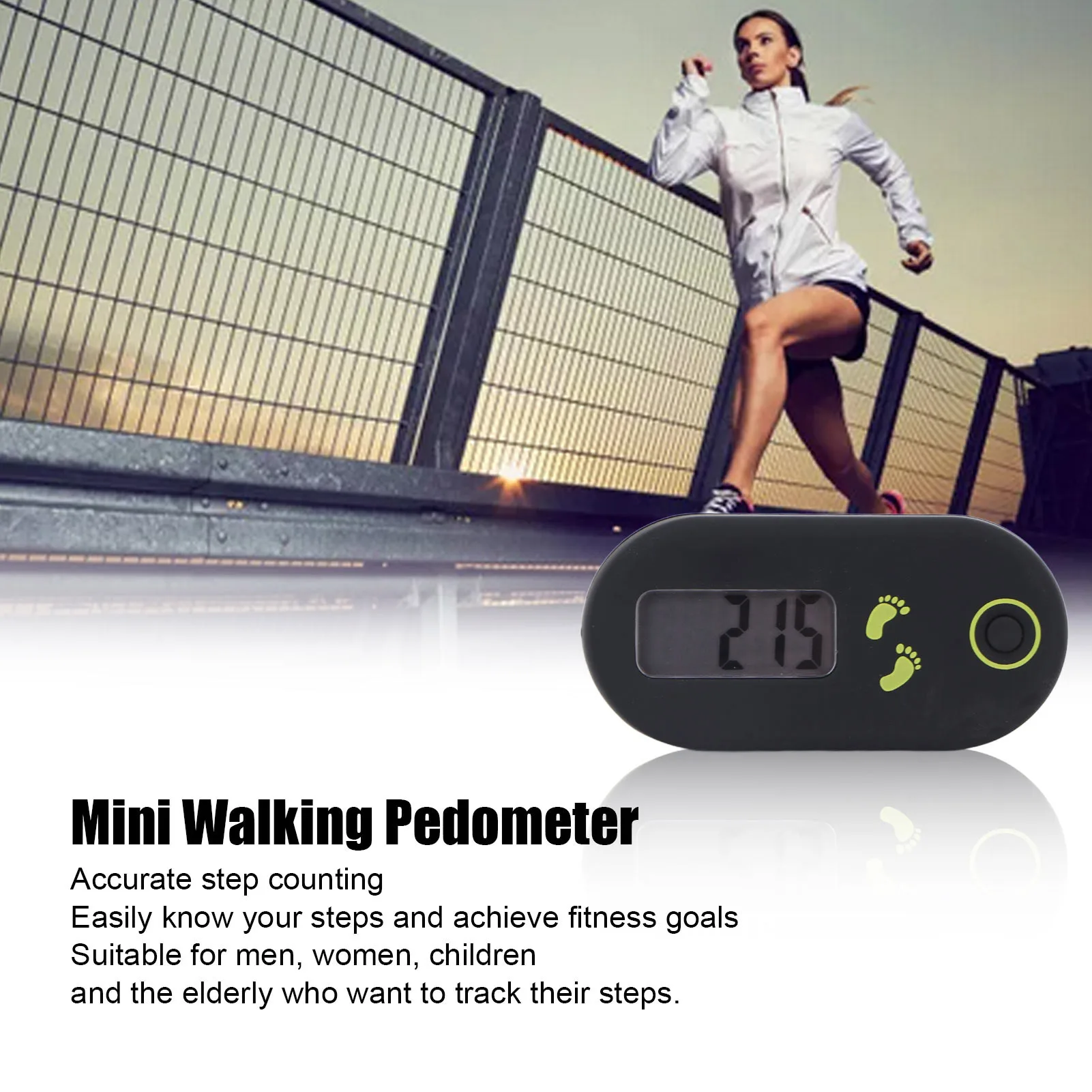 

Мини-счетчик шагов, легкий зажим для талии, матовые поверхности, прогулочный шагомер со шнурком, точный шагомер