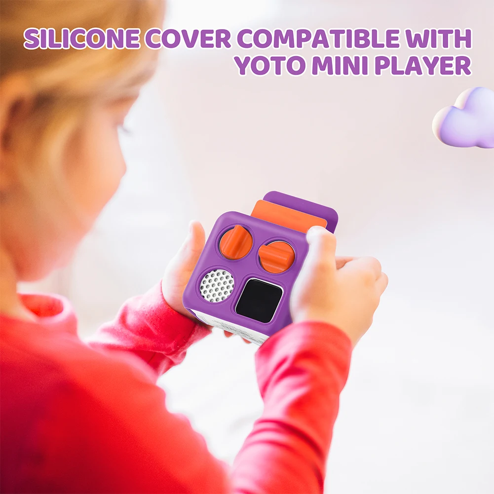 ل Yoto Mini غطاء جلد سيليكون ث/مطابقة المعصم الحبل ملحق للطفل جهاز الصوت الصغير مغامرة سترة ل Yoto Mini