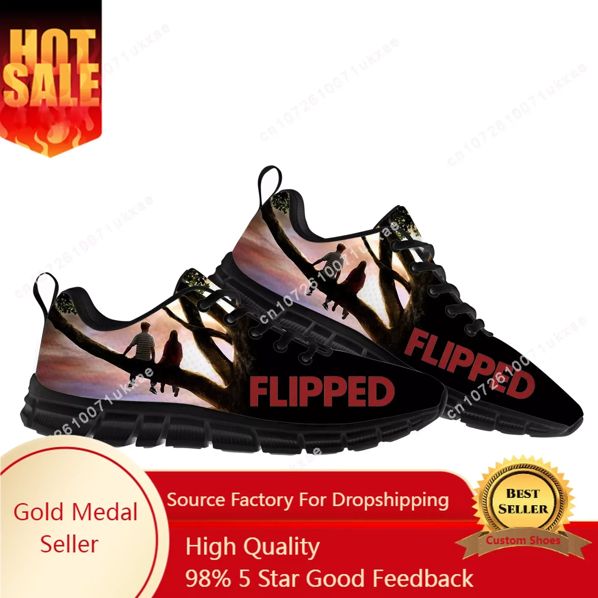 

Flipped Movie Sports Shoes Mens Womens Sneakers High Quality Parent Sneaker Customize Couple Shoe