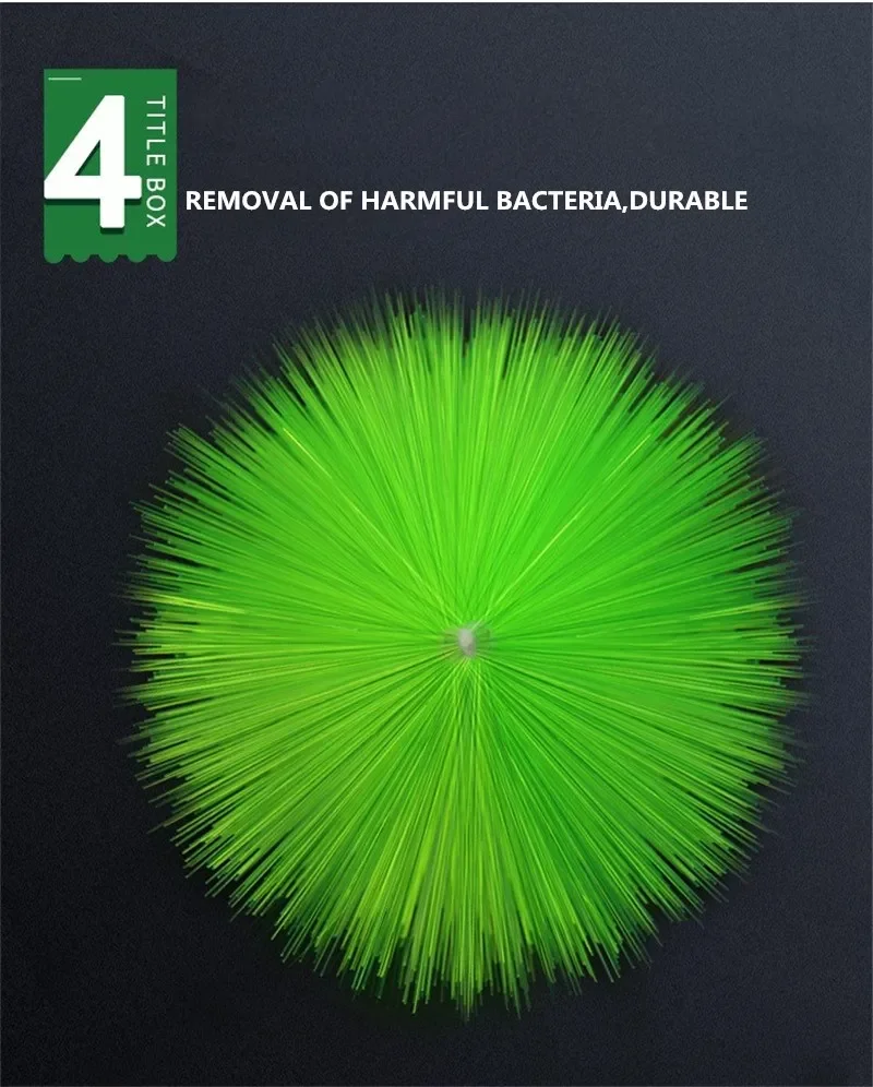 10 Stück Aquarium-Reinigungswerkzeuge Koi-Fischteich-Filterbürste 30/40/50cm Hochdichte Bürste Skimmer Aquarium-Filtrationssystem – Detail 4