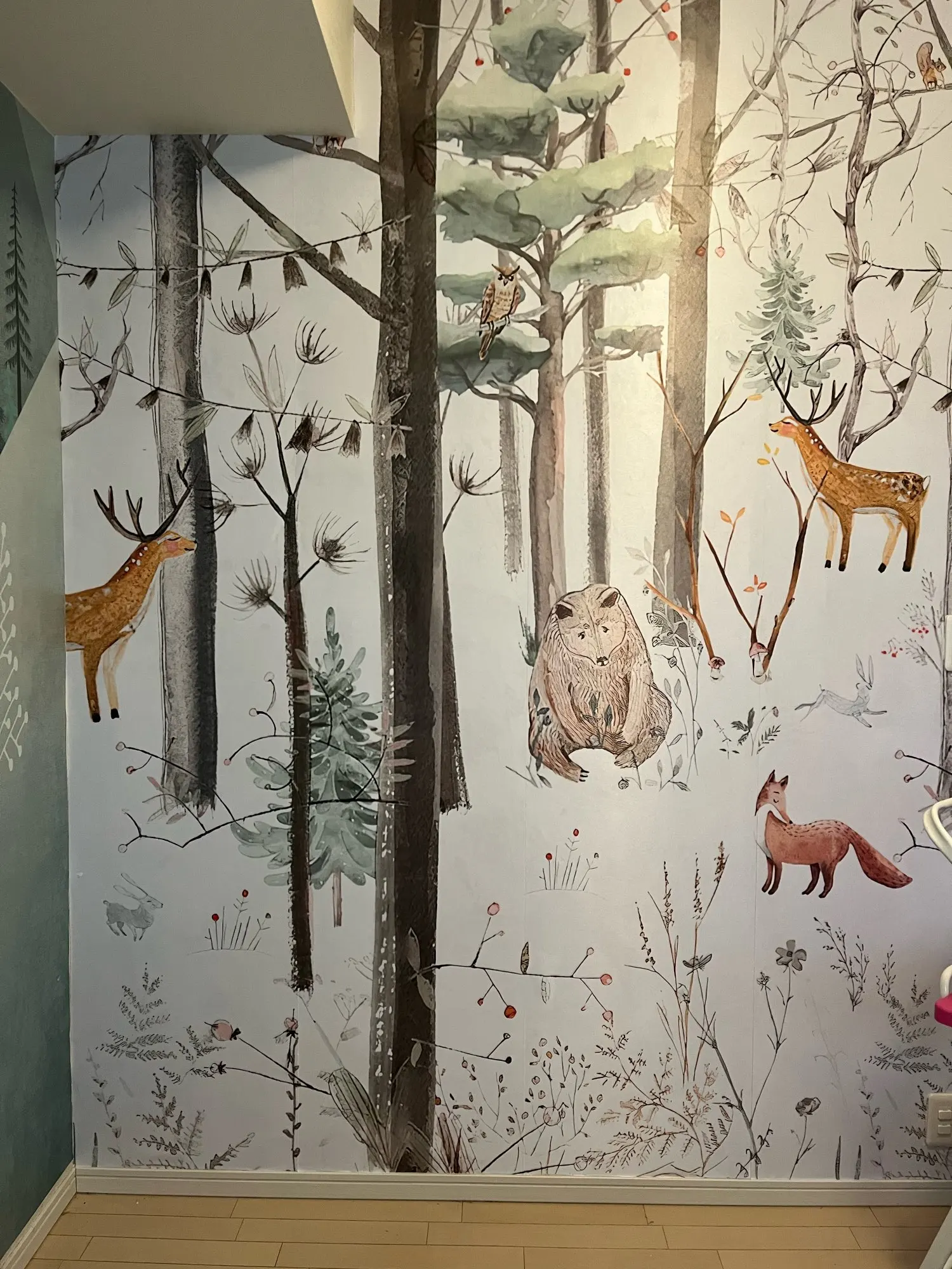 Custom forest animal fox wallpaper for child\'s room Sofa Bedroom TV Background papel de parede art mural wall paper home Decor