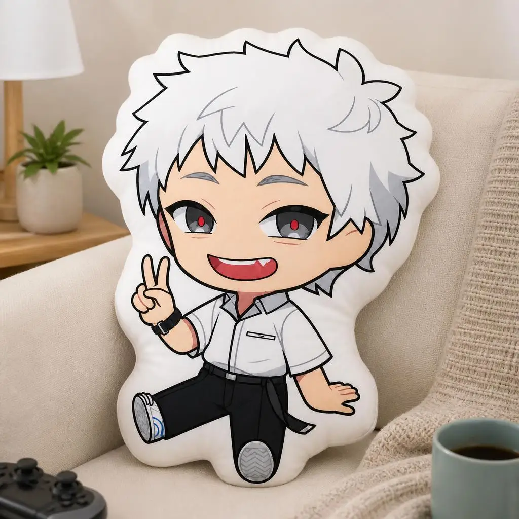 The Summer Hikaru Died Chibi Yoshiki Hikaru Plush Pillow Cushion Irregular Stuffed Throw Pillow Home Decor Gift Sofa Bed Couch
