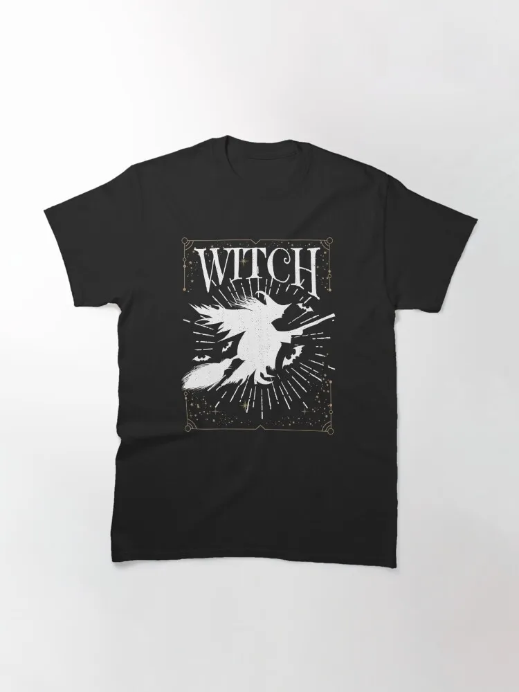 Halloween Witch Silhouette  Classic T-Shirt  New Arrival Fashion Tops Simple Style Tops