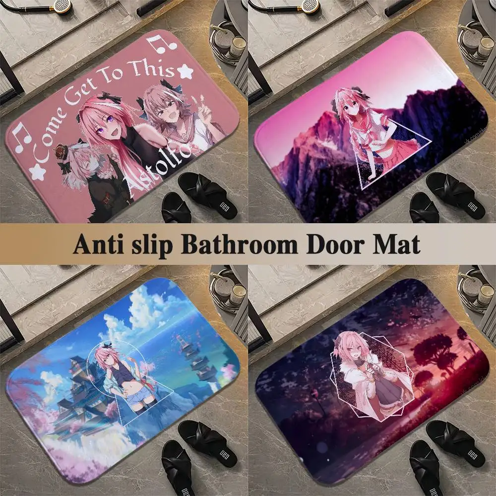 

Fate Apocrypha Astolfo Floor Mat Printed Large Carpets Room And Bedroom Carpets Bathroom Anti Slip Door MATS Small Carpets