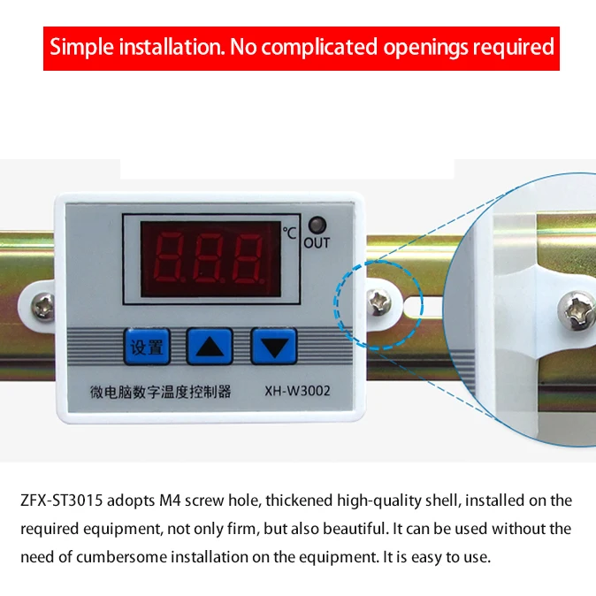 HFES-controlador de temperatura para microordenador, controlador de tiempo inteligente Adj Con pantalla Digital LED de 12V, 24V y 220V, ZFX-ST3015