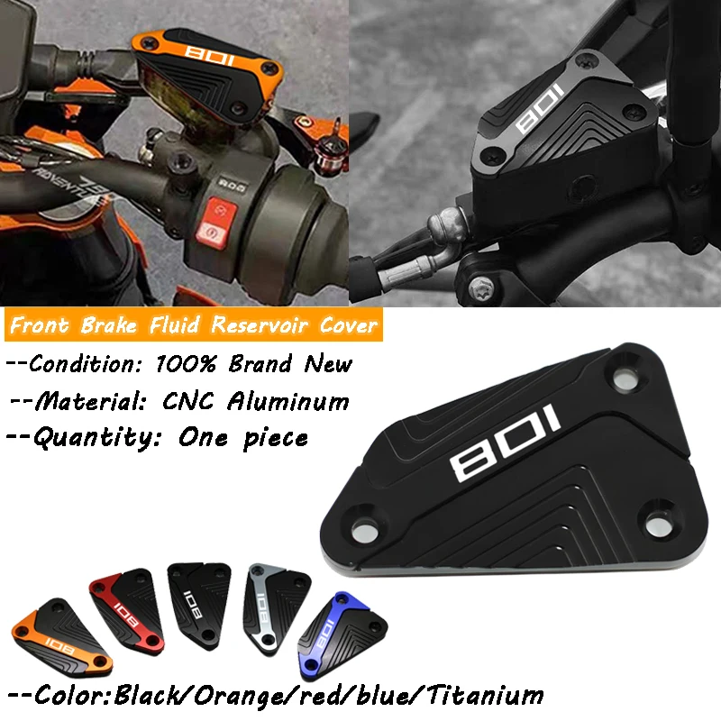 صالح ل SVARTPILEN 801 24-25 دراجة نارية الملحقات الجبهة الفرامل اسطوانة السائل خزان غطاء غطاء