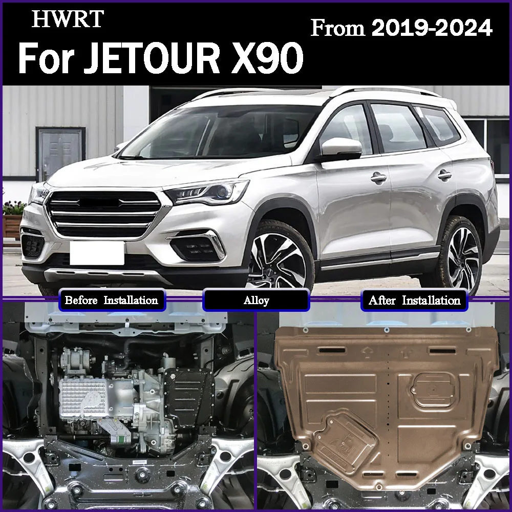 

For JETOUR X90 2019-2024 1.5T 1.6T 2.0T Engine Chassis Shield Splash Bottom Protection Board Car Accessories Under Cover