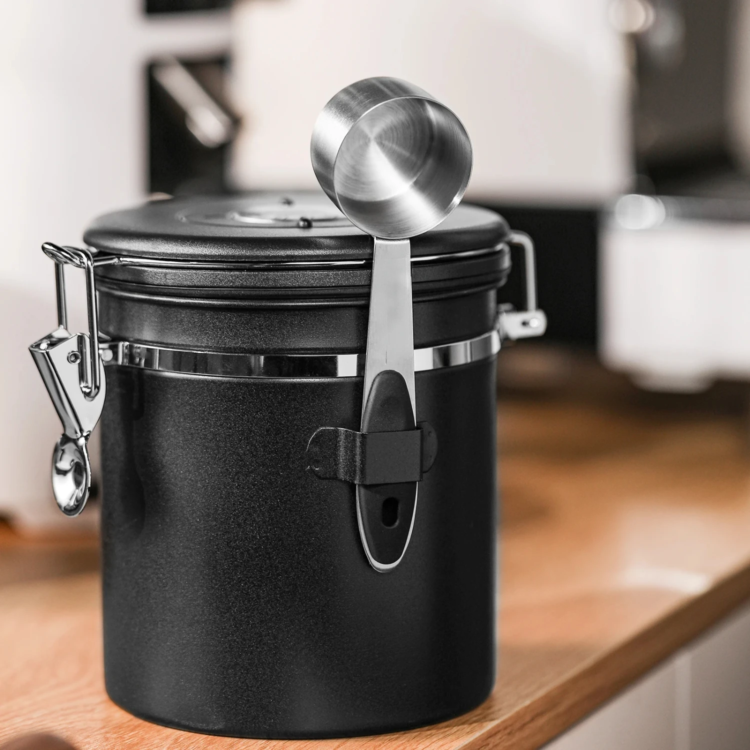 Upgrade your coffee storage with this elegant, durable premium jar for long-lasting organization and stylish décor - Experience