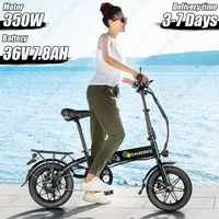 SAMEBIKE E-bike 350W Powerful Motor 36V7.8AH Removable Battery Aldult City Electric Bicycle 14 Inch Tire Foldable Electric Bike